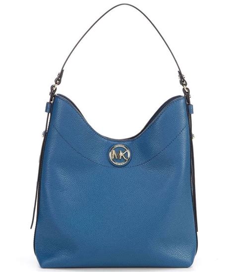 bowery large leather shoulder bag michael kors|Bowery Large Pebbled Leather Shoulder Bag .